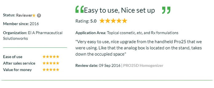 PRO Scientific - 01-25100 - PRO25D Digital Homogenizer, 0.03ml-3.5L Volume