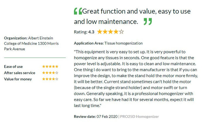 PRO Scientific - 01-25100 - PRO25D Digital Homogenizer, 0.03ml-3.5L Volume