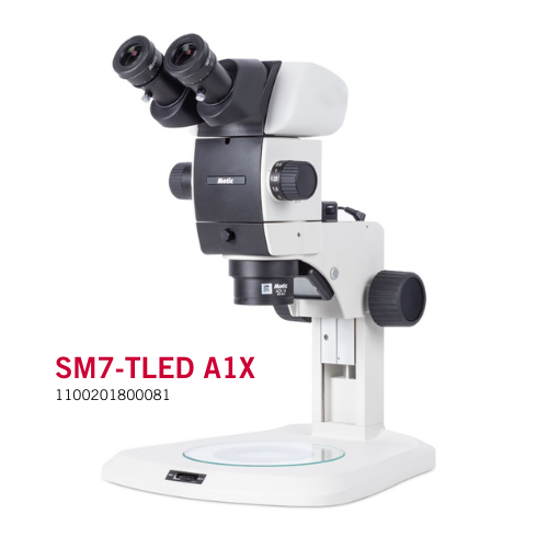 Motic Instruments - 1100201800081 - SM7-TLED A1X Stereo Microscopes (Fixed-Arm Stand with Transmitted Illumination)