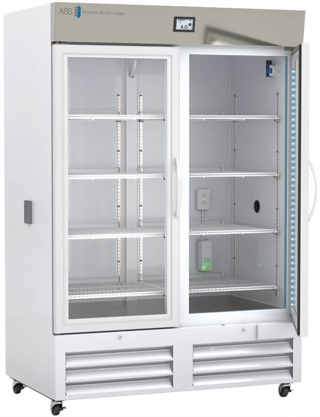 American Biotech Supply - ABT-HC-CP-36-TS - 36 Cu. Ft. Capacity TempLog Premier Glass Door Chromatography Refrigerator