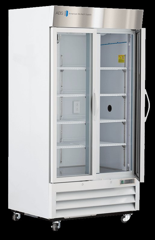 American Biotech Supply - ABT-HC-CS-36 - 36 Cu. Ft. Capacity Standard Glass Door Chromatography Refrigerator
