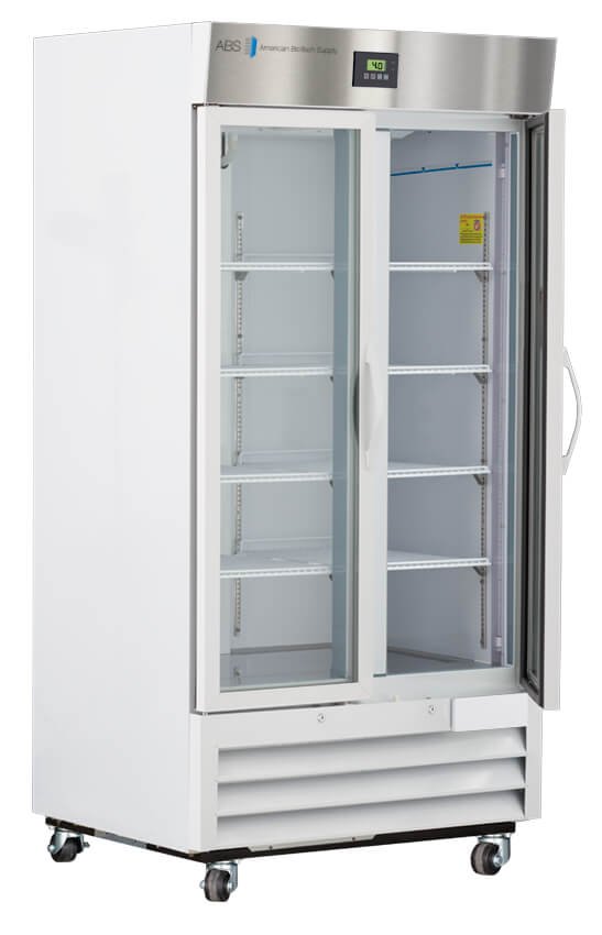 American Biotech Supply - ABT-HC-LP-36 - 36 Cu. Ft. Capacity Premier Glass Door Laboratory Refrigerator