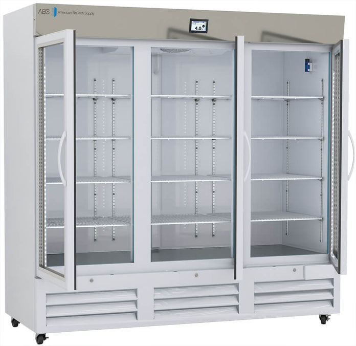 American Biotech Supply - ABT-HC-LP-72-TS - 72 Cu. Ft. Capacity TempLog Premier Laboratory Glass Door Refrigerator
