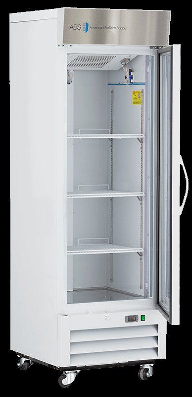 American Biotech Supply - ABT-HC-LS-16 - 16 Cu. Ft. Capacity Standard Glass Door Laboratory Refrigerator
