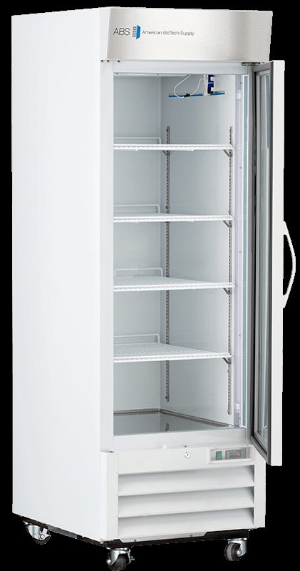 American Biotech Supply - ABT-HC-LS-23 - 23 Cu. Ft. Capacity Standard Glass Door Laboratory Refrigerator