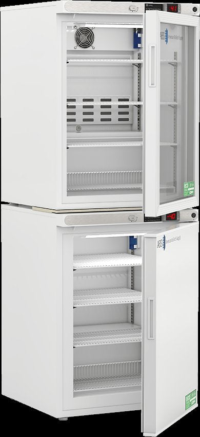 American Biotech Supply - ABT-HC-RFC1040G - 10 Cu. Ft. Refrigerator and Freezer (-40°C Operation) Combination with Glass Door Refrigerator