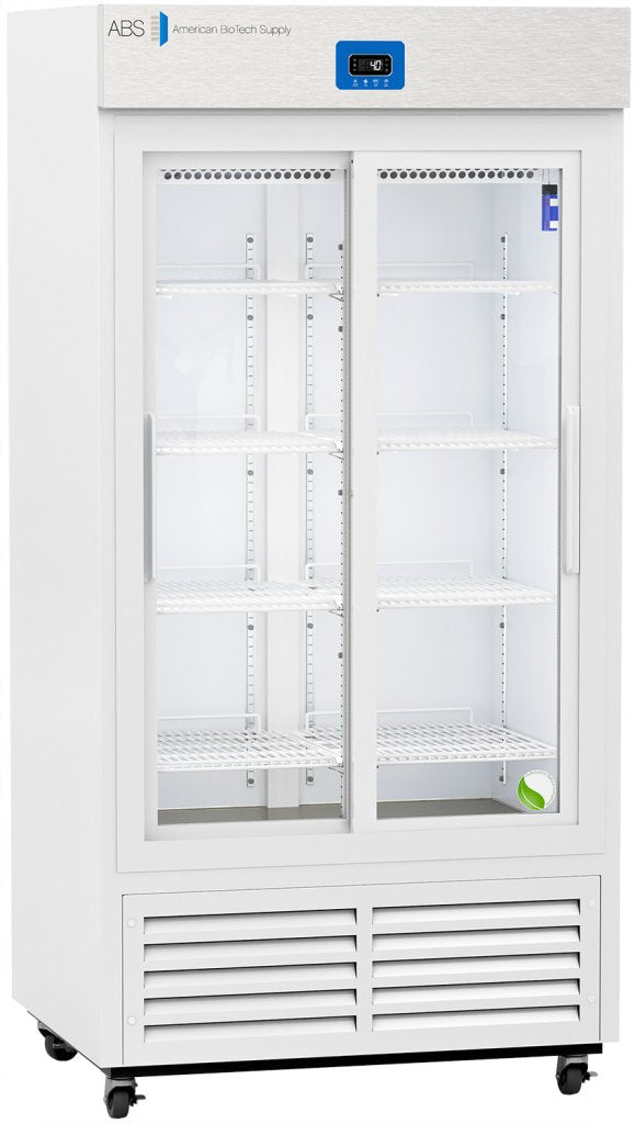 American Biotech Supply - ABT-VS-LP-33 - 33 Cu. Ft. Premier Sliding Glass Door Laboratory Refrigerator with Variable Speed Compressor
