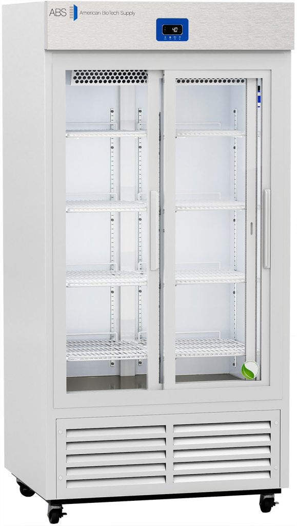 American Biotech Supply - ABT-VS-LP-33 - 33 Cu. Ft. Premier Sliding Glass Door Laboratory Refrigerator with Variable Speed Compressor