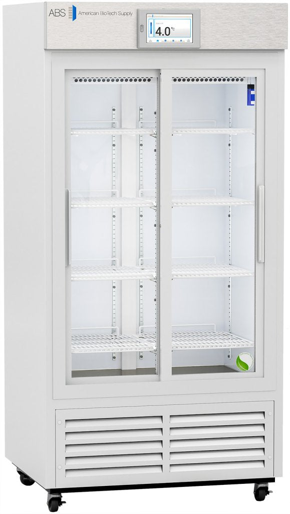 American Biotech Supply - ABT-VS-LP-33-TS - 33 Cu. Ft. TempLog Premier Touchscreen Sliding Glass Door Laboratory Refrigerator with Variable Speed Compressor