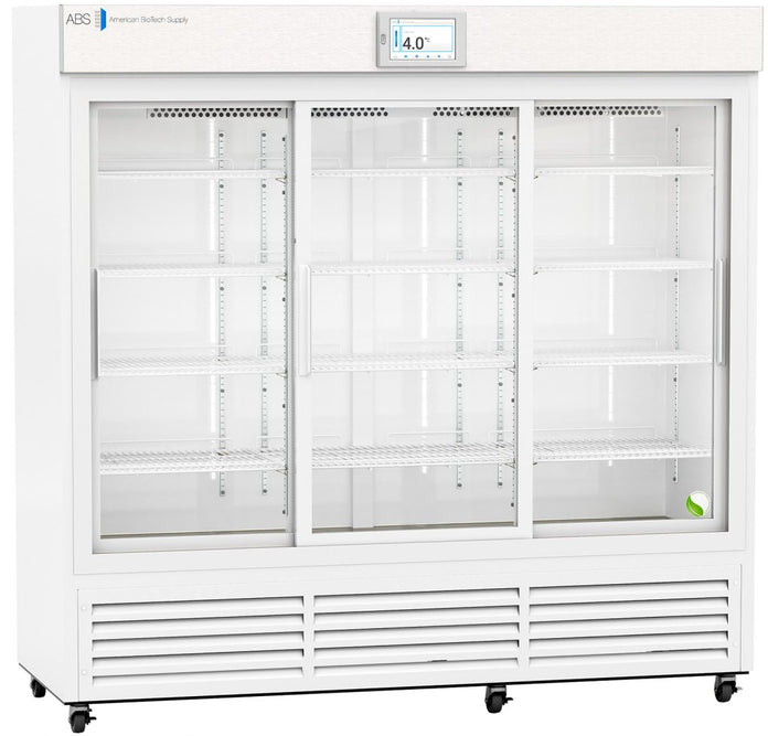 American Biotech Supply - ABT-VS-LP-69-TS - 69 Cu. Ft. TempLog Premier Touchscreen Sliding Glass Door Laboratory Refrigerator with Variable Speed Compressor