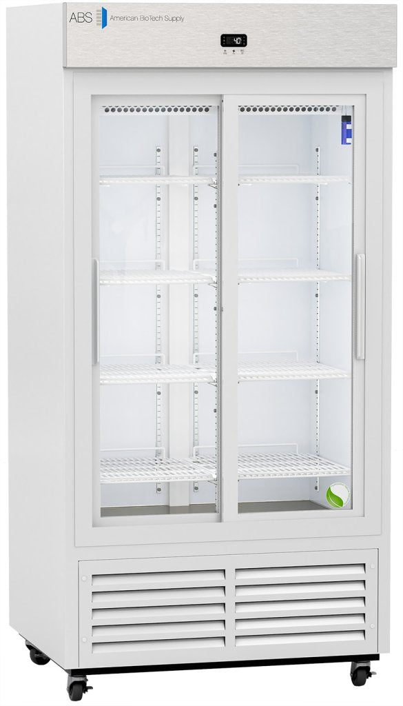 American Biotech Supply - ABT-VS-LS-33 - 33 Cu. Ft. Standard Sliding Glass Door Laboratory Refrigerator
