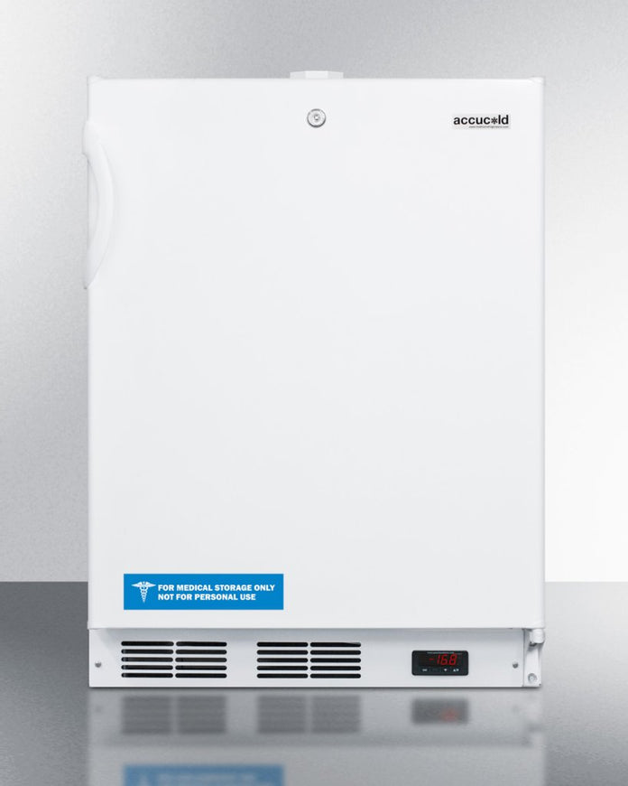 Accucold - ACF48WADALHD - 24" Wide Built-In All-Freezer, ADA Compliant, Left Hand Door