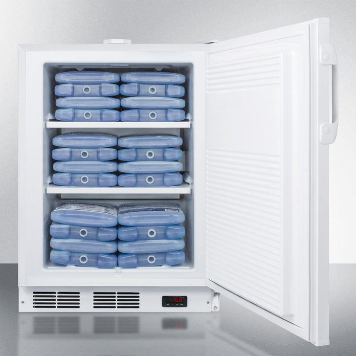 Accucold - ACF48WADALHD - 24" Wide Built-In All-Freezer, ADA Compliant, Left Hand Door