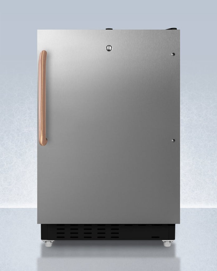 Accucold - ADA302BRFZSSTBCLHD - 21" Wide Built-in Refrigerator-Freezer, ADA Compliant, Left Hand Door