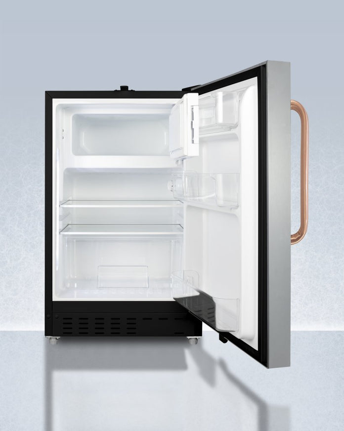 Accucold - ADA302BRFZSSTBCLHD - 21" Wide Built-in Refrigerator-Freezer, ADA Compliant, Left Hand Door