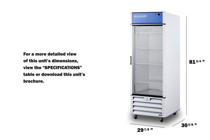 Accucold - AFG26MLRH - 30" Wide Healthcare Freezer