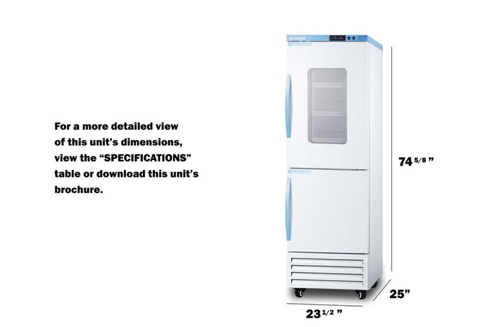 Accucold - ARFG15PVDL2B - 24" Wide Performance Series All-Refrigerator/All-Freezer Combination with Temperature Data Logger