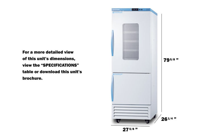 Accucold - ARFG18PVDLPW - 28" Wide Performance Series All-Refrigerator/All-Freezer Combination
