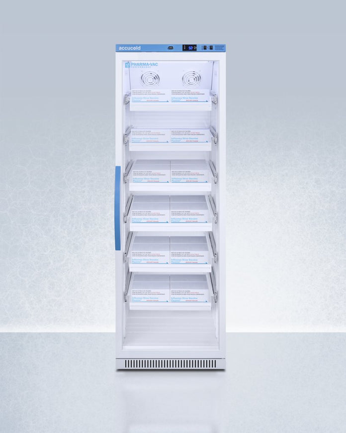 Accucold - ARG15PVDRLHD - 15 Cu.Ft. Upright Vaccine Refrigerator with Removable Drawers, Left Hand Door