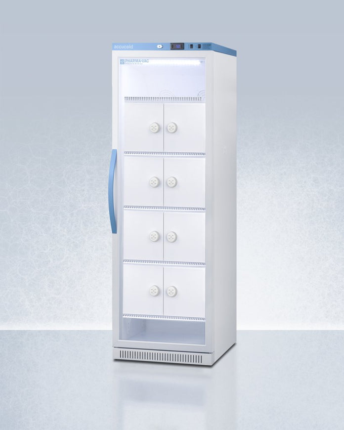 Accucold - ARG15PVLOCKERLHD - 15 Cu.Ft. Upright Vaccine Refrigerator with Interior Lockers, Left Hand Door
