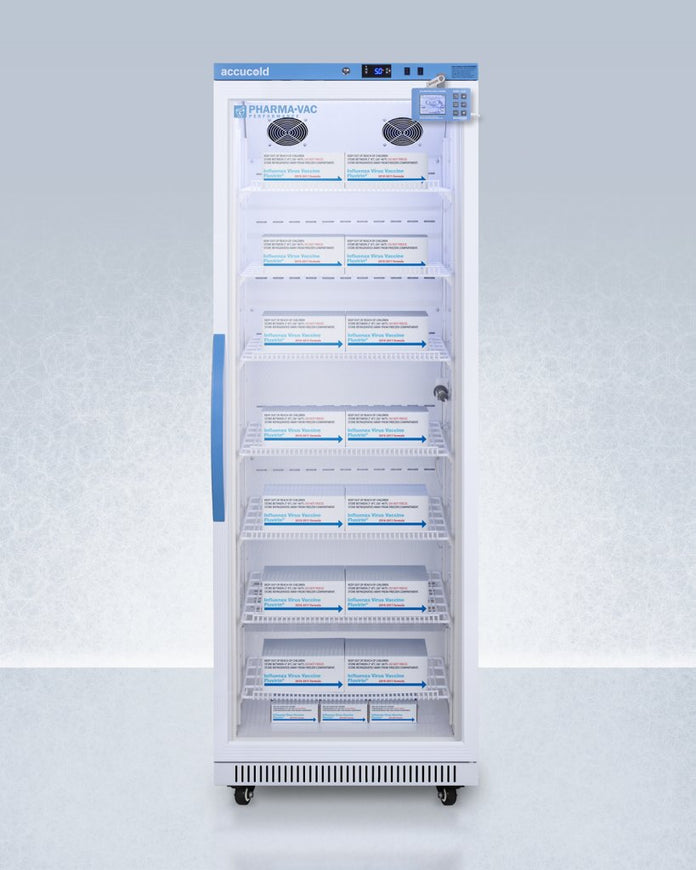 Accucold - ARG18PVDL2BLHD - 18 Cu.Ft. Upright Vaccine Refrigerator, Left Hand Door
