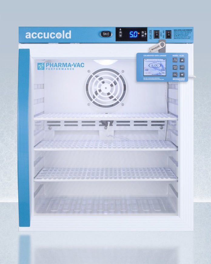 Accucold - ARG1PVDL2BLHD - 1 Cu.Ft. Compact Vaccine Refrigerator, Left Hand Door