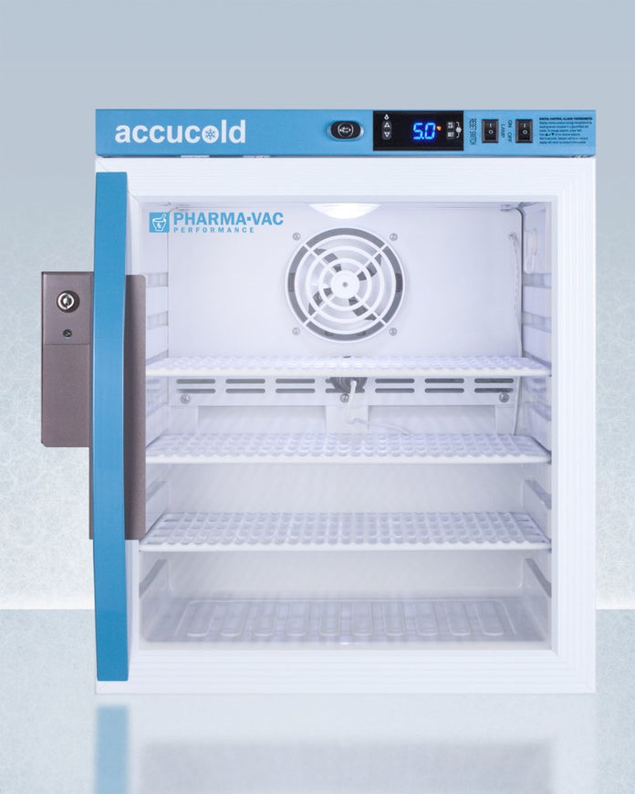 Accucold - ARG1PV-CRTLHD - 1 Cu.Ft. Compact Controlled Room Temperature Cabinet, Left Hand Door