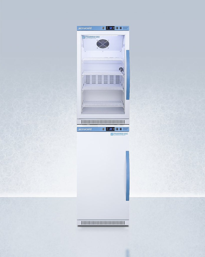 Accucold - ARG31PVBIADA-AFZ2PVBIADASTACKLHD - 20" Wide Performance Series All-Refrigerator/All-Freezer Combination