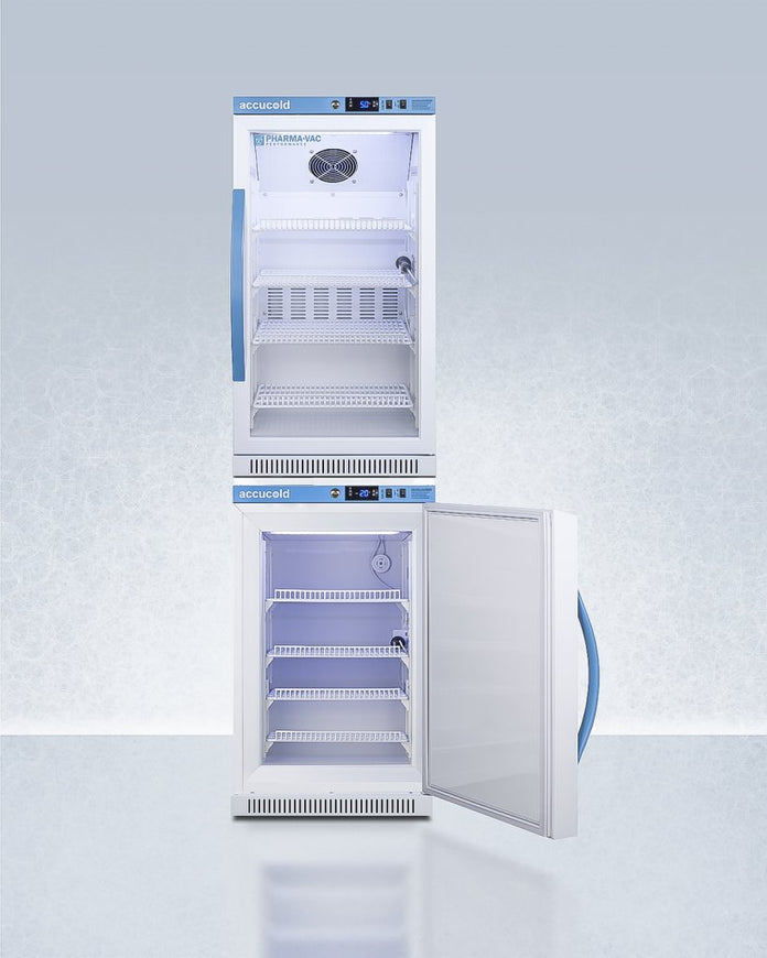 Accucold - ARGPV-AFZPVBIADASTACK - Wide Performance Series All-Refrigerator/All-Freezer Combination
