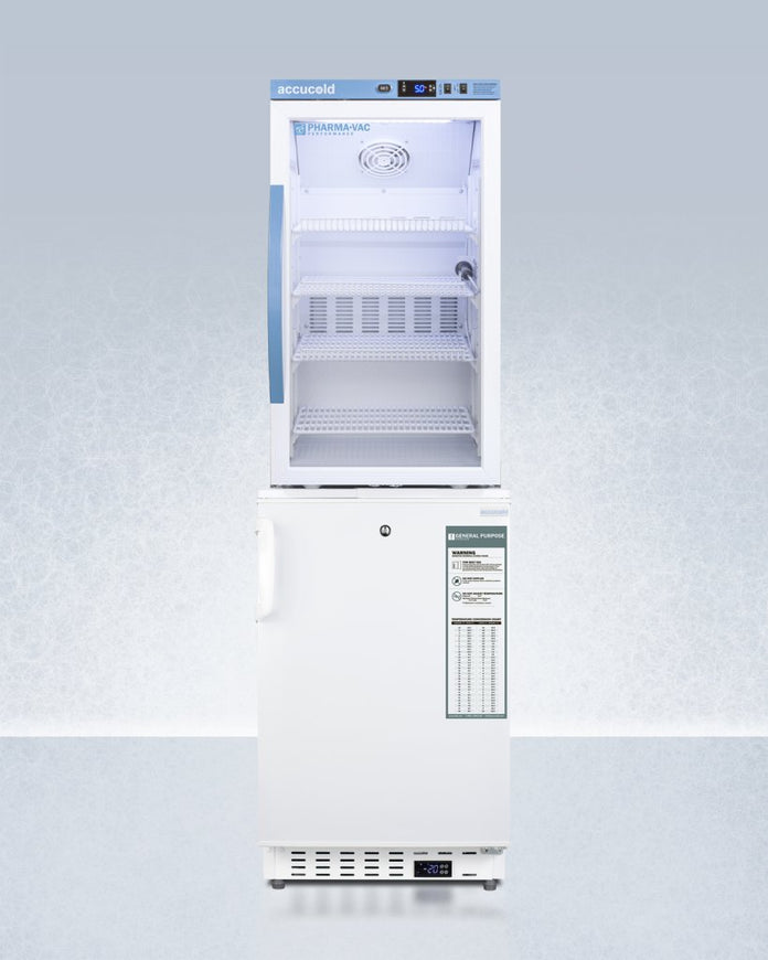 Accucold - ARG3PV-ADA305AFSTACK - 20" Wide Vaccine Refrigerator/Freezer Combination
