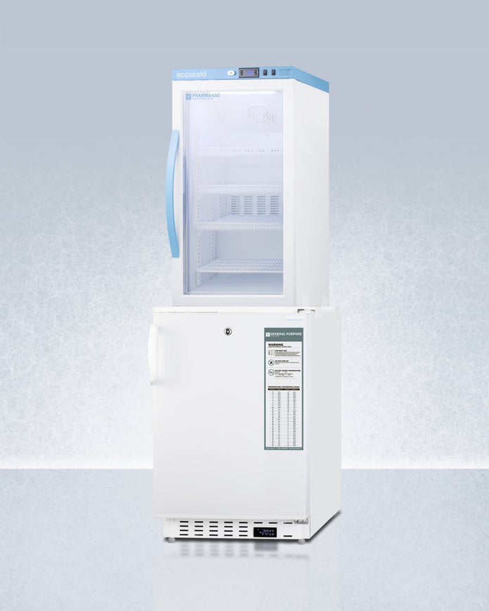 Accucold - ARG3PV-ADA305AFSTACKLHD - 20" Wide Vaccine Refrigerator-Freezer Combination, Left Hand Door