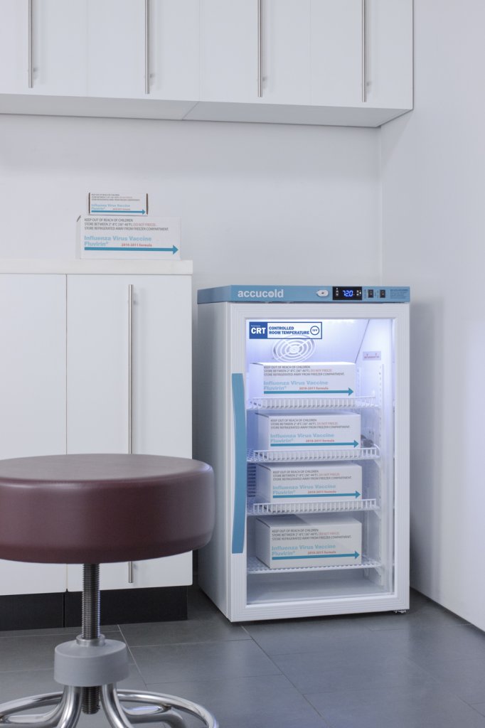 Accucold - ARG3PV-CRTLHD - 3 Cu.Ft. Counter Height Controlled Room Temperature Cabinet, Left Hand Door
