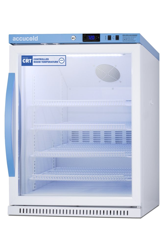 Accucold - ARG61PVBIADA-CRTLHD - 6 Cu.Ft. Upright Controlled Room Temperature Cabinet, ADA Height, Left Hand Door