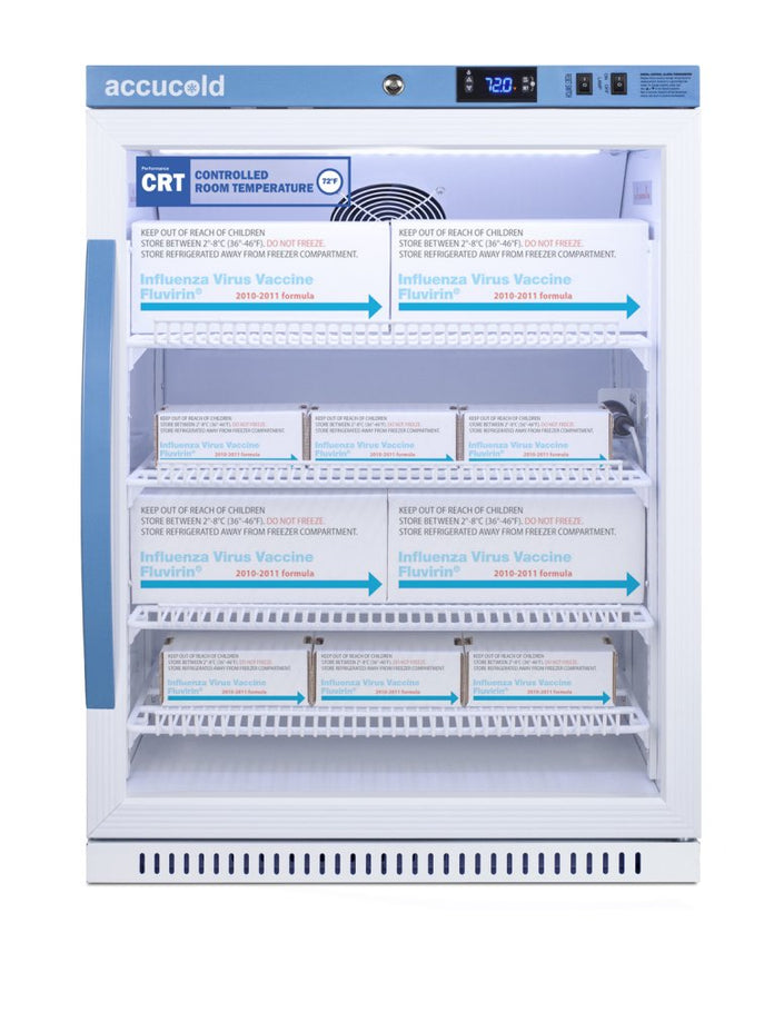 Accucold - ARG61PVBIADA-CRTLHD - 6 Cu.Ft. Upright Controlled Room Temperature Cabinet, ADA Height, Left Hand Door