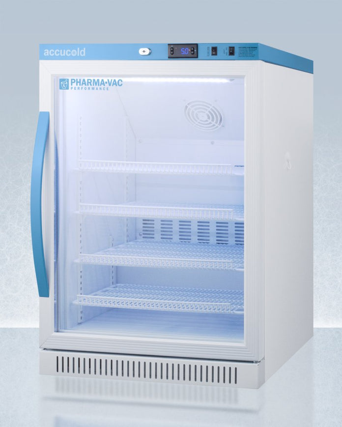Accucold - ARG6PV-CRTLHD - 6 Cu.Ft. ADA Height Upright Controlled Room Temperature Cabinet, Left Hand Door