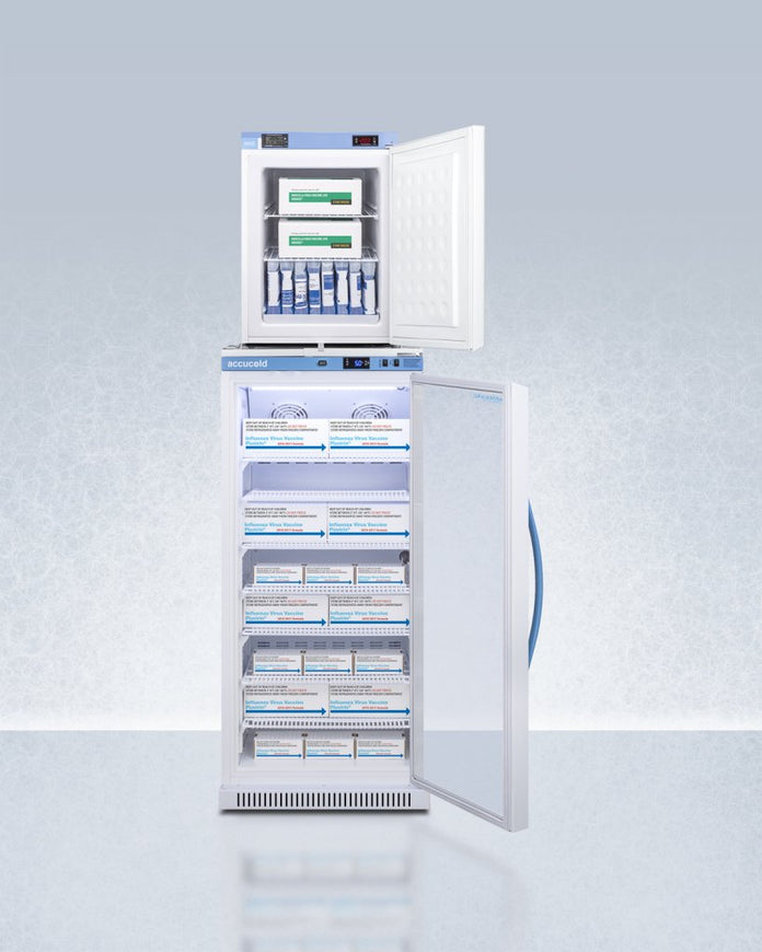 Accucold - ARGPV-FSLSTACKMED2 - 24" Wide All-Refrigerator/All-Freezer Combination