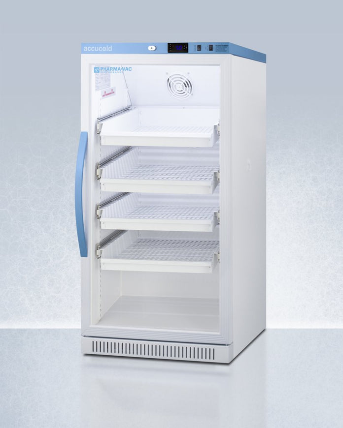 Accucold - ARG8PVDRLHD - 8 Cu.Ft. Upright Vaccine Refrigerator with Removable Drawers, Left Hand Door