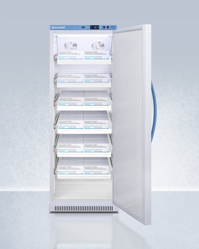 Accucold - ARS12PVDRLHD - 12 Cu.Ft. Upright Vaccine Refrigerator with Removable Drawers, Left Hand Door