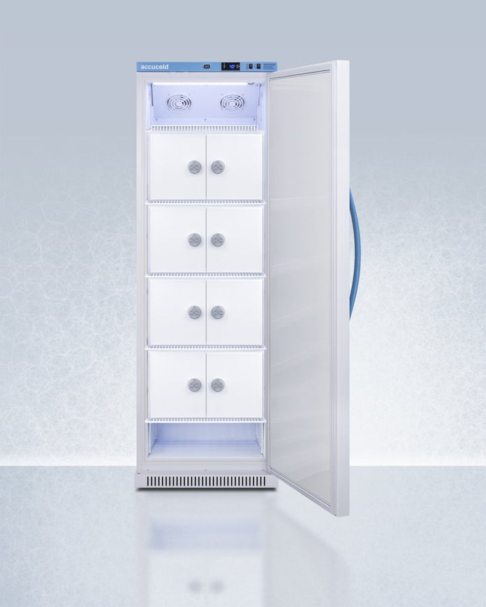 Accucold - ARS15MLLOCKER - 15 Cu. Ft. Upright Laboratory Refrigerator with Interior Lockers