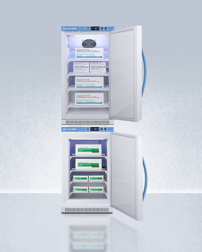 Accucold - ARSPV-AFZPVBIADASTACK - Wide Performance Series All-Refrigerator/All-Freezer Combination