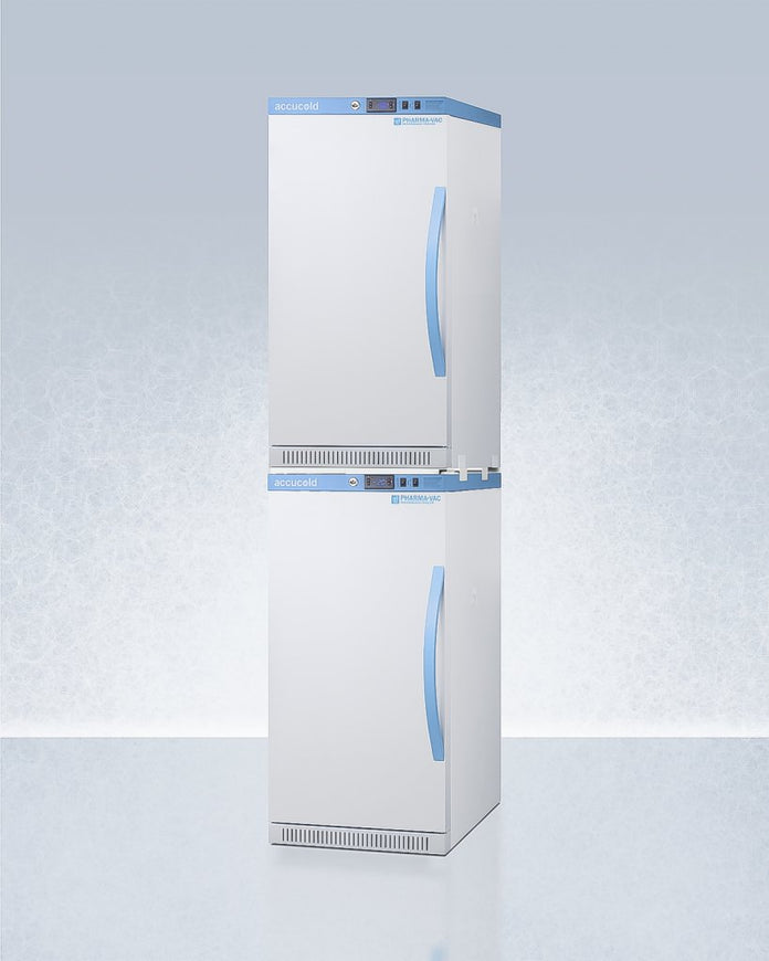 Accucold - ARS32PVBIADA-AFZ2PVBIADASTACKLHD - 20" Wide Performance Series All-Refrigerator/All-Freezer Combination