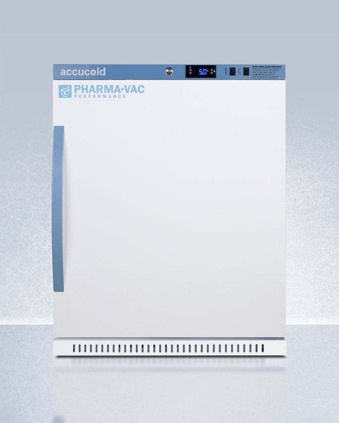 Accucold - ARS62PVBIADADRLHD - 6 Cu.Ft. ADA Height Vaccine Refrigerator, with Removable Drawers, Left Hand Door