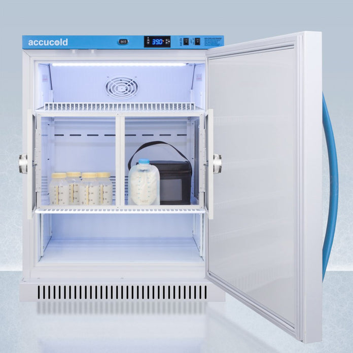 Accucold - ARS6MLMCLK - 6 Cu.Ft. MOMCUBE® Breast Milk Refrigerator, ADA Height