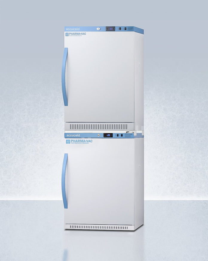Accucold - ARS6PV-AFZ5PVBIADASTACK - 24" Wide Performance Series All-Refrigerator/All-Freezer Combination