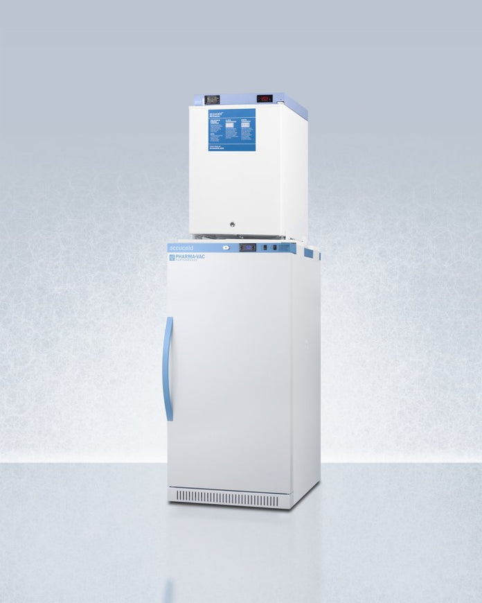Accucold - ARS8PV-FS30LSTACKMED2 - 24" Wide All-Refrigerator-All-Freezer Combination