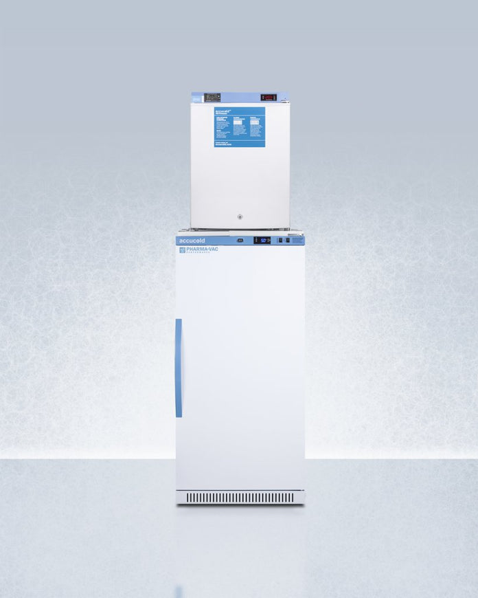 Accucold - ARS8PV-FS30LSTACKMED2 - 24" Wide All-Refrigerator-All-Freezer Combination
