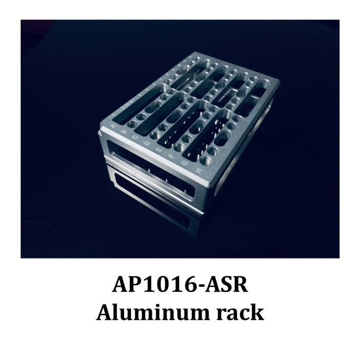 Benchmark Scientific - AP1016-ASR - Aluminum Sample Rack for AP1016-6W Reagent Vessels
