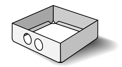 Custom Biogenic Systems - B3SM - Mini Stainless Steel Box, 3" High