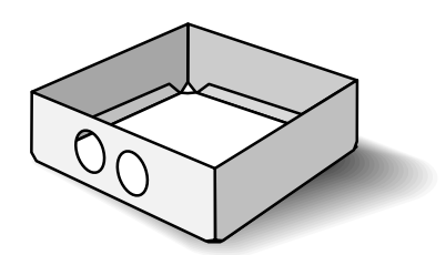 Custom Biogenic Systems - B3S - Standard Stainless Steel Box, 3" High