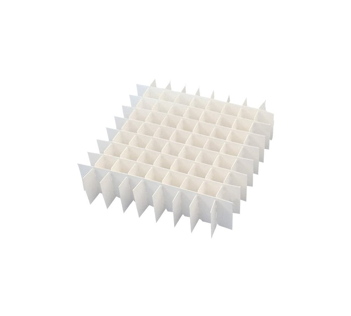 Crystal Industries - CD-81-W - White Box Cell Dividers, 81 Cells (Pack of 12)